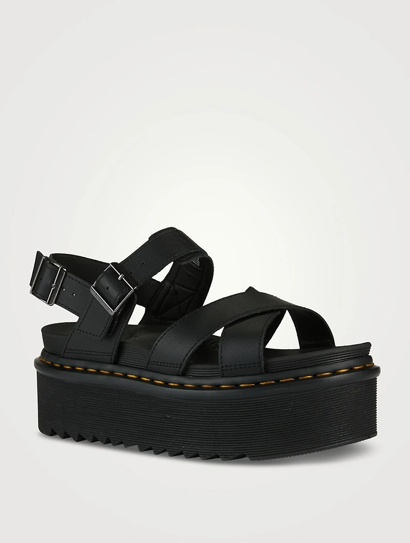 Voss II Quad Leather Platform Sandals