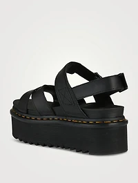 Voss II Quad Leather Platform Sandals