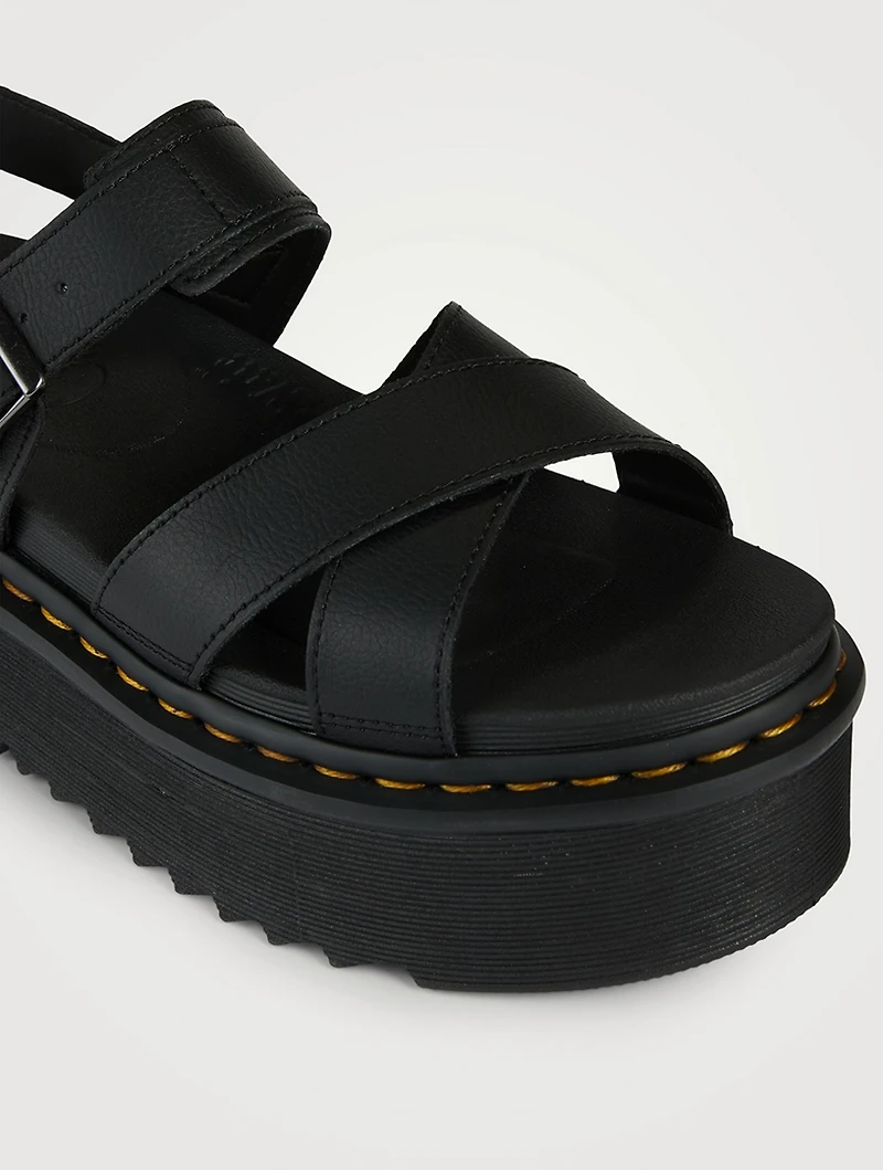 Voss II Quad Leather Platform Sandals