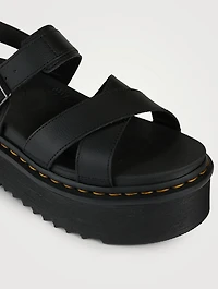 Voss II Quad Leather Platform Sandals
