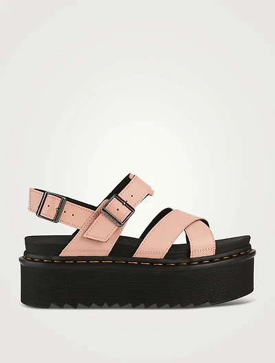 Voss II Quad Leather Platform Sandals