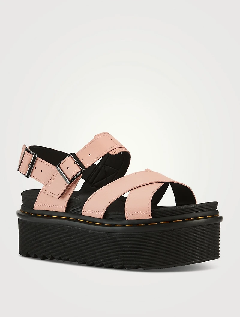 Voss II Quad Leather Platform Sandals