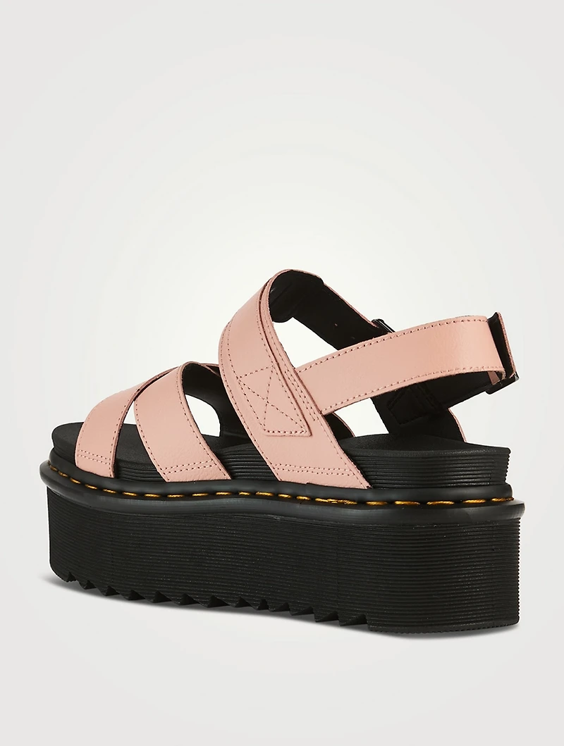 Voss II Quad Leather Platform Sandals