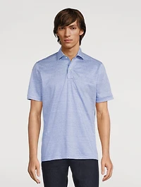 Linen And Cotton Polo Shirt