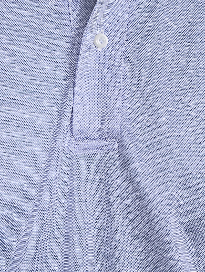 Linen And Cotton Polo Shirt