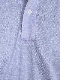 Linen And Cotton Polo Shirt