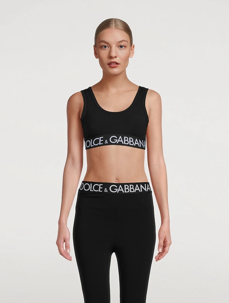 Jersey Logo Band Active Top