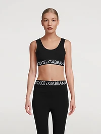 Jersey Logo Band Active Top