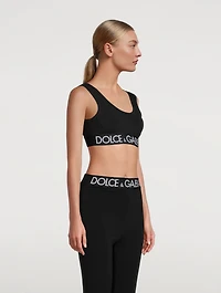 Jersey Logo Band Active Top
