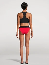 Two-Piece High-Leg Bikini Swim Set