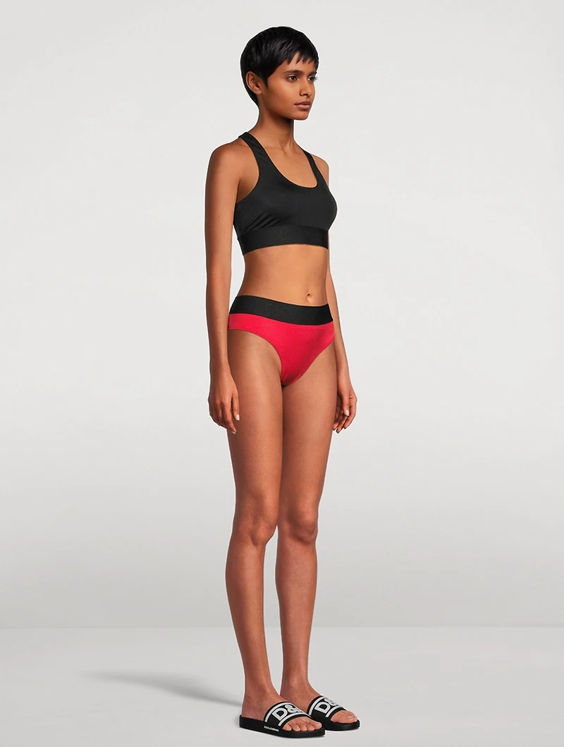Two-Piece High-Leg Bikini Swim Set