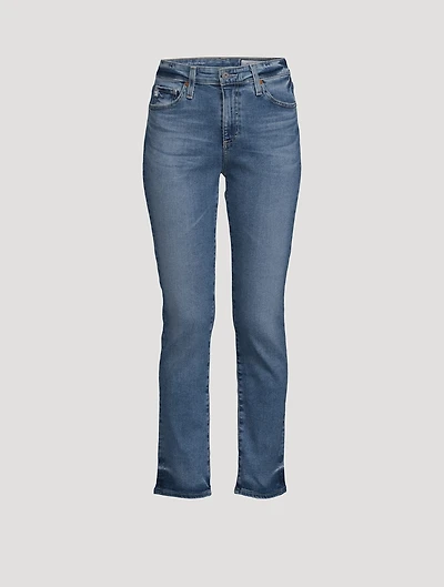 Mari High-Rise Slim Straight Jeans