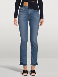Mari High-Rise Slim Straight Jeans