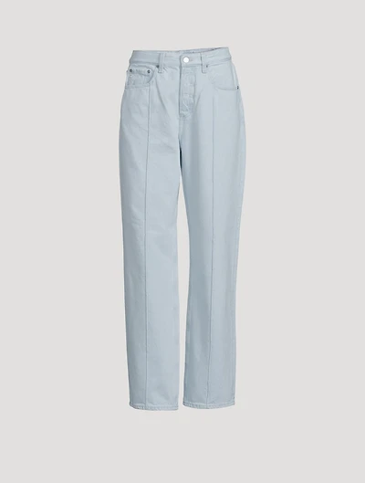 Clove Pintuck Straight Jeans