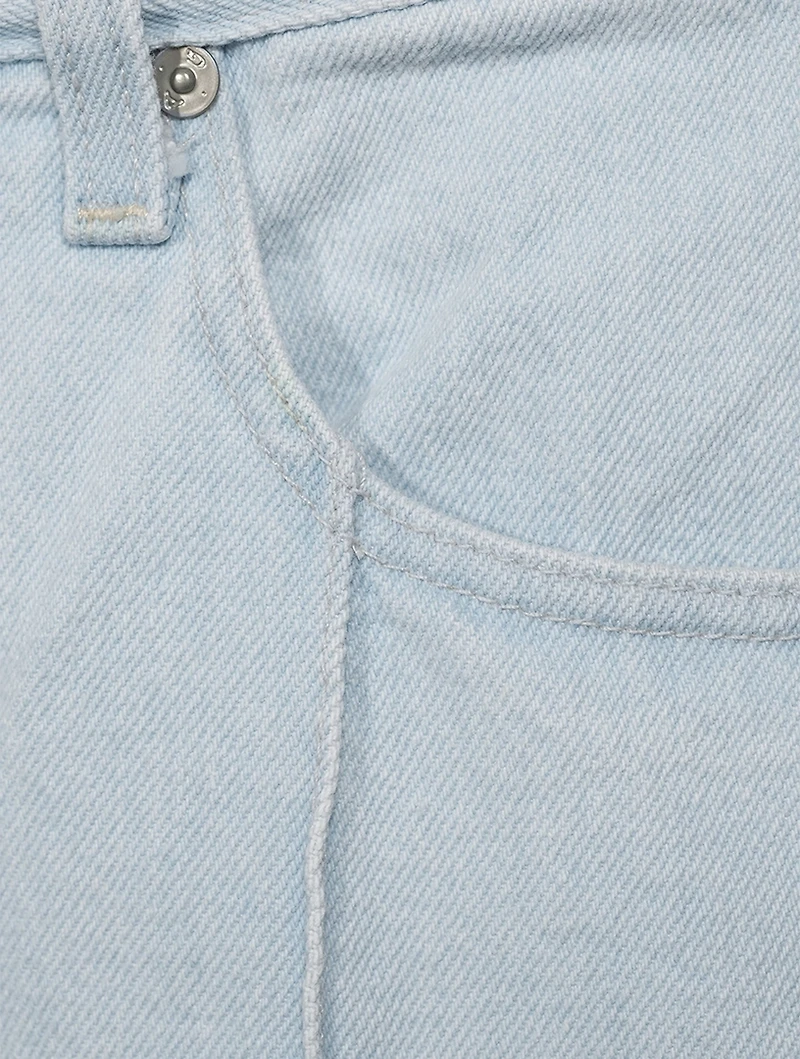 Clove Pintuck Straight Jeans
