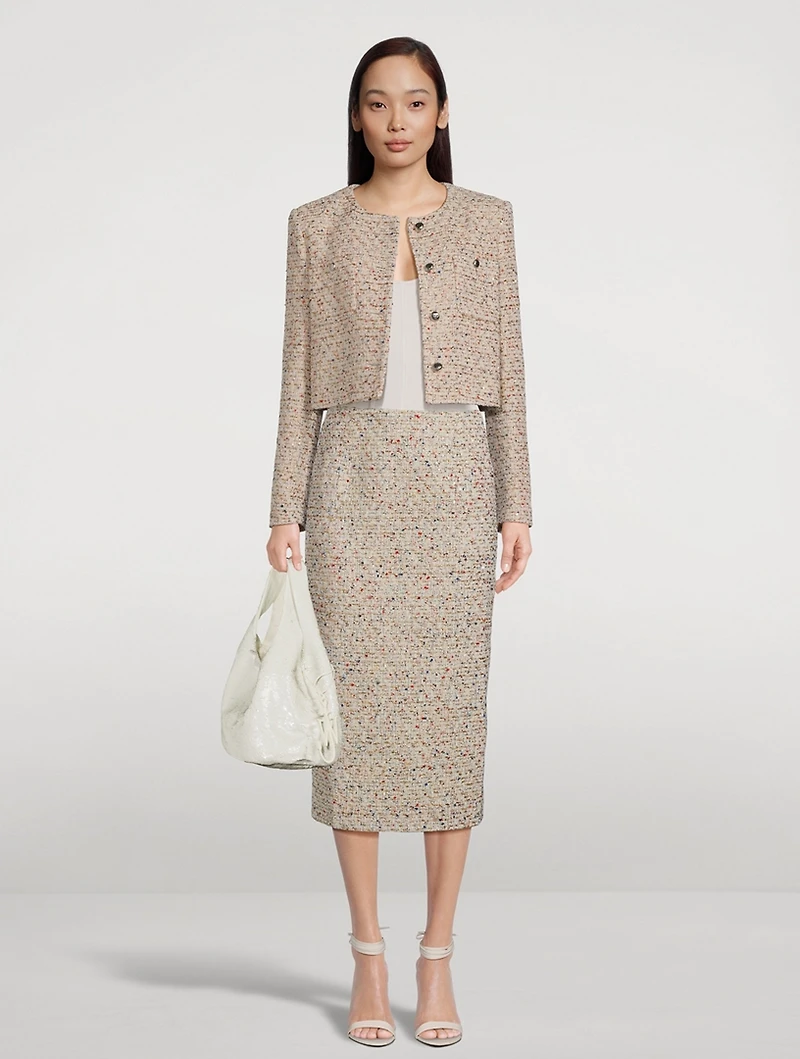 Sequin Tweed Jacket