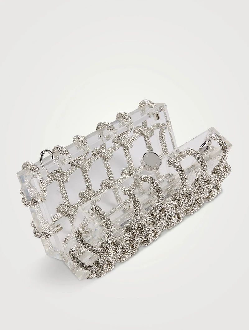 Bess Embellished Acrylic Shoulder Bag