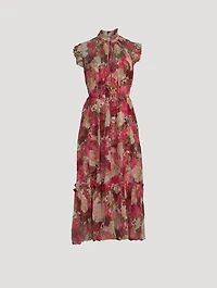 Wonderland Flutter Dress Floral Print