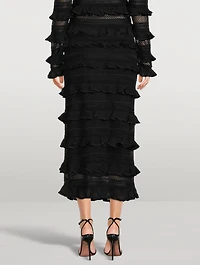 Wonderland Frill Midi Skirt