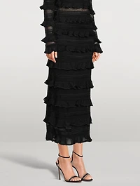 Wonderland Frill Midi Skirt
