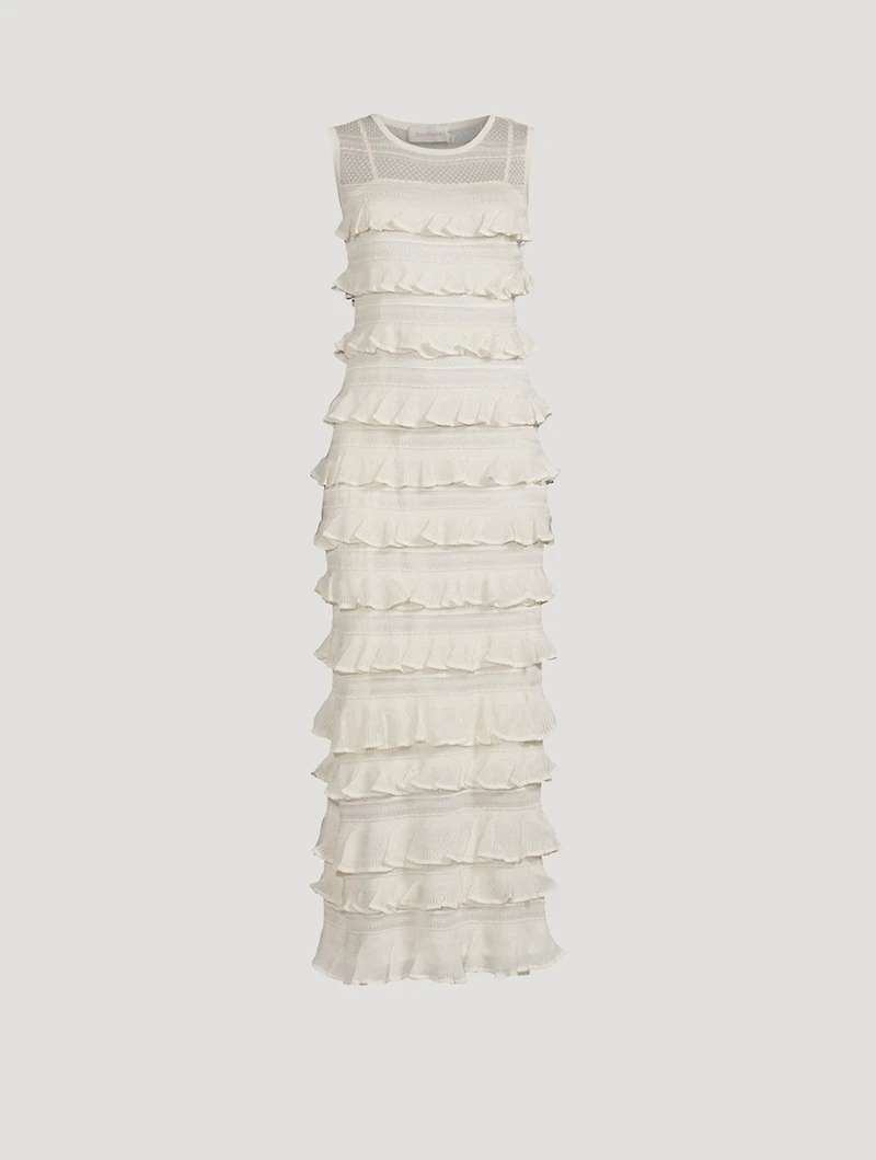 Wonderland Frill Midi Dress