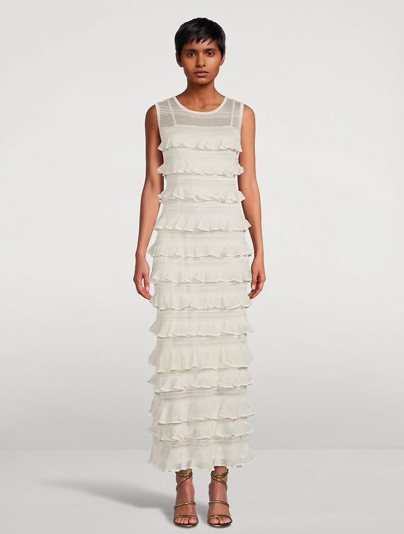 Wonderland Frill Midi Dress