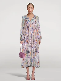 Tama Midi Dress Floral Print