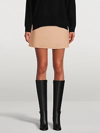 Wool And Cashmere Wrap Skirt