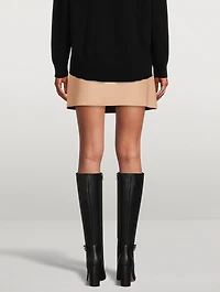 Wool And Cashmere Wrap Skirt