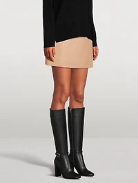 Wool And Cashmere Wrap Skirt