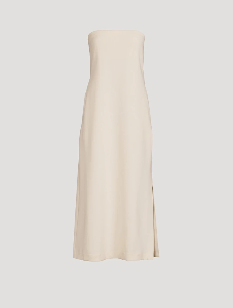 Strapless Admiral Crepe Midi Dress