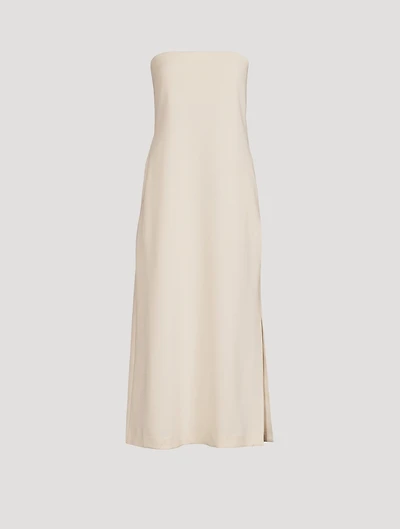 Strapless Admiral Crepe Midi Dress