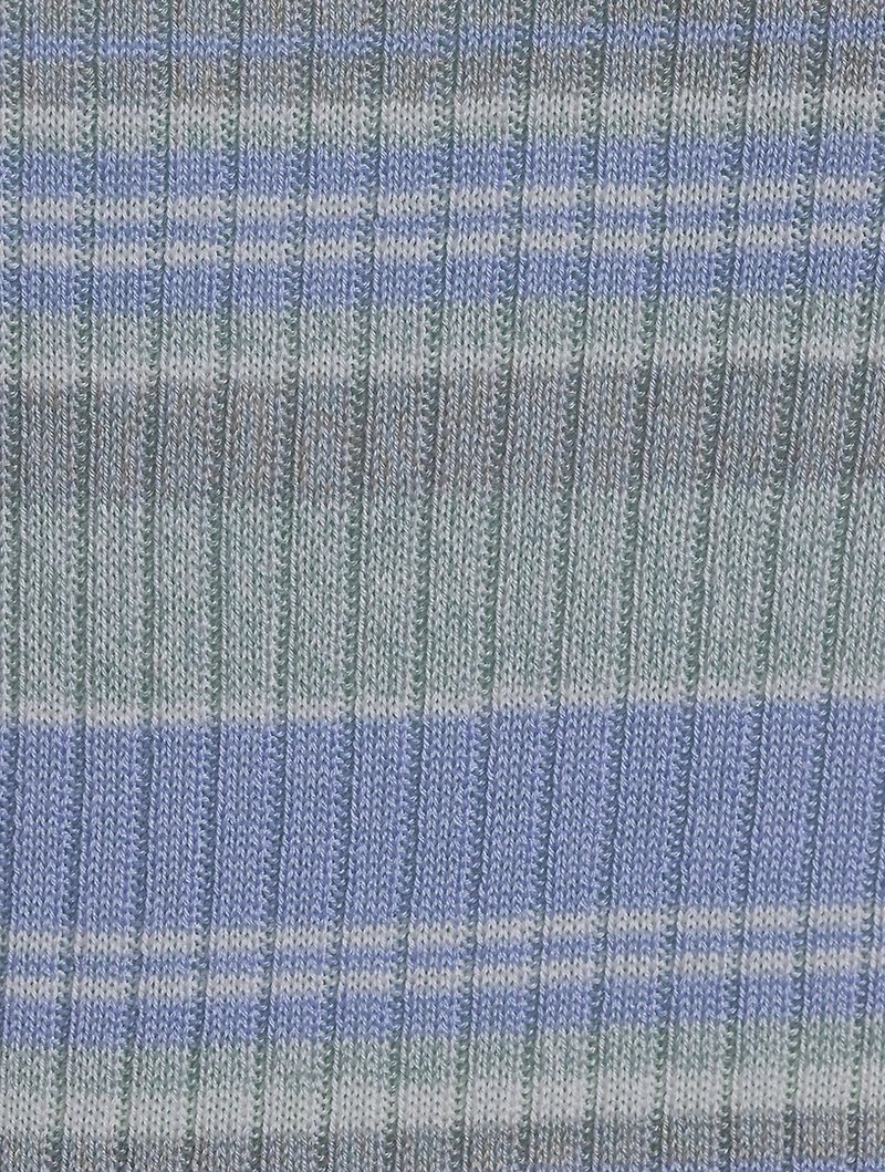 Striped Silk Knit Top
