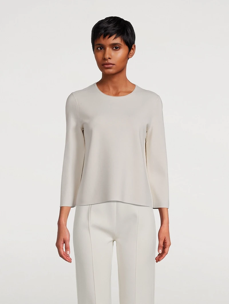 Crepe Knit Sweater