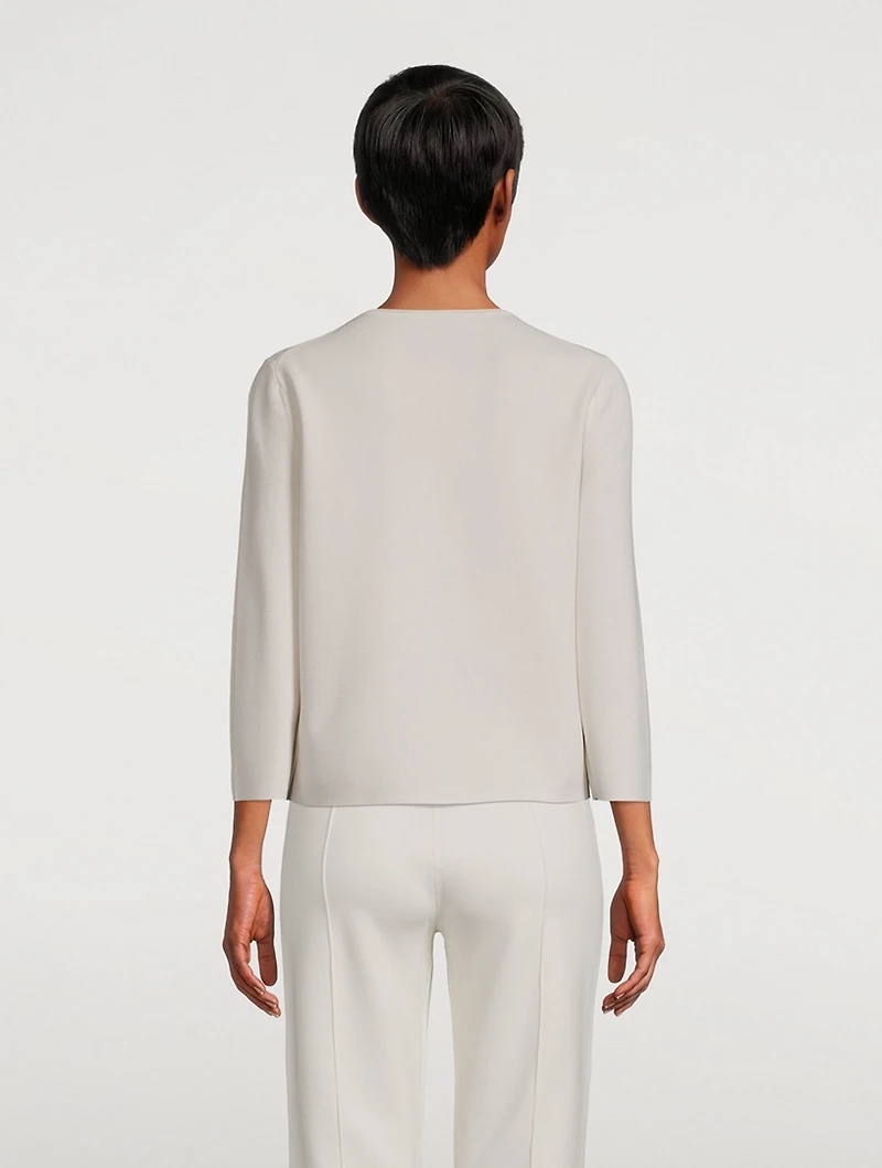Crepe Knit Sweater