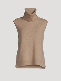 Cashmere Turtleneck Vest