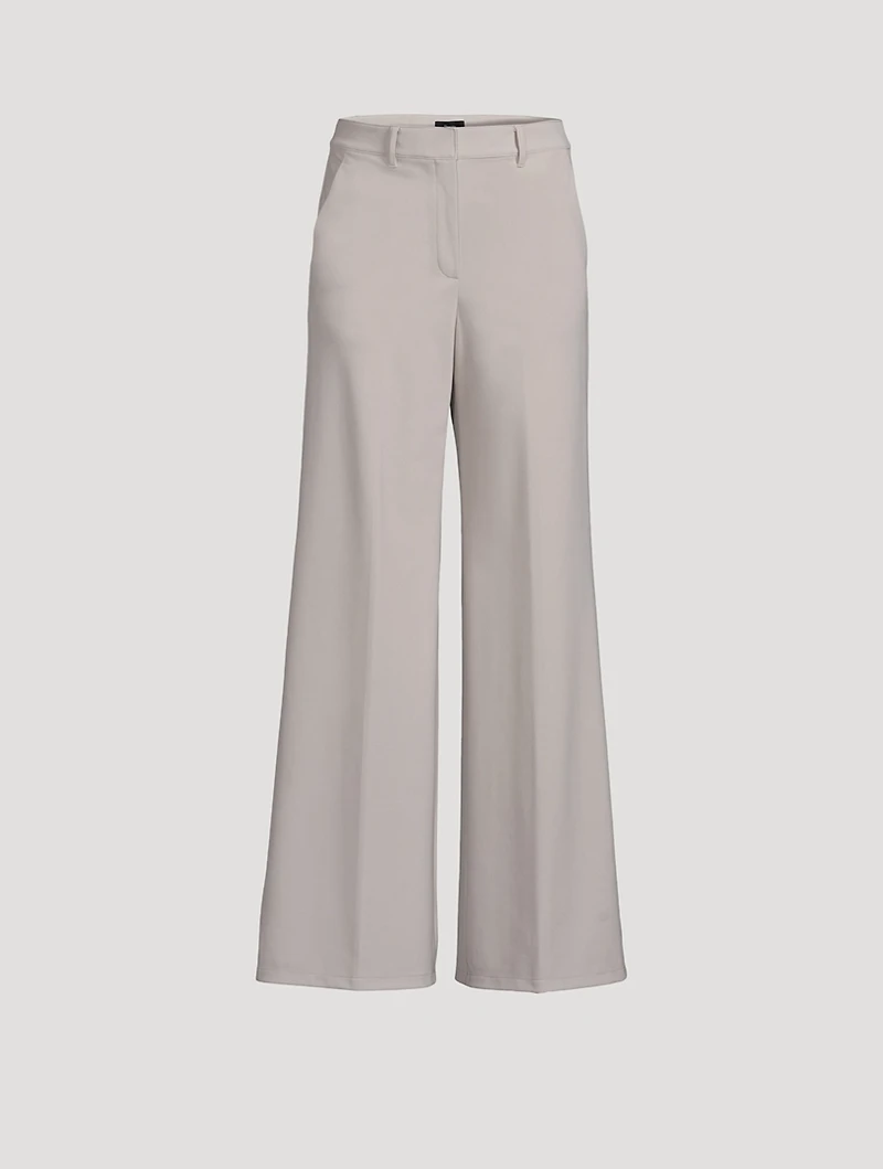 Terena Wide-Leg Precision Ponte Trousers
