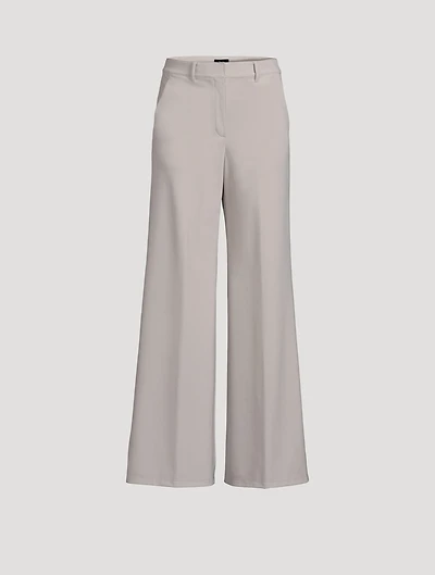 Terena Wide-Leg Precision Ponte Trousers
