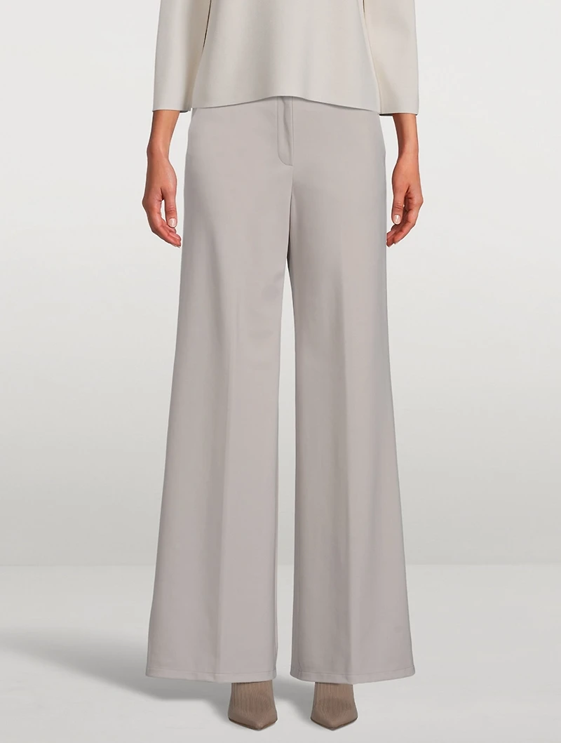 Terena Wide-Leg Precision Ponte Trousers