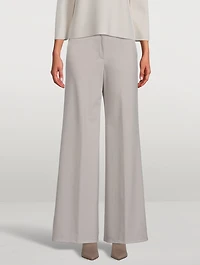 Terena Wide-Leg Precision Ponte Trousers