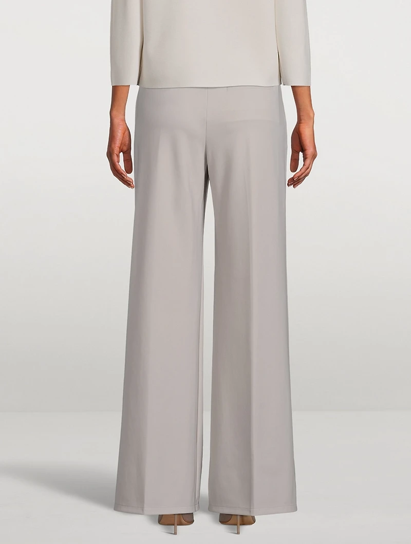 Terena Wide-Leg Precision Ponte Trousers
