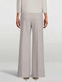 Terena Wide-Leg Precision Ponte Trousers
