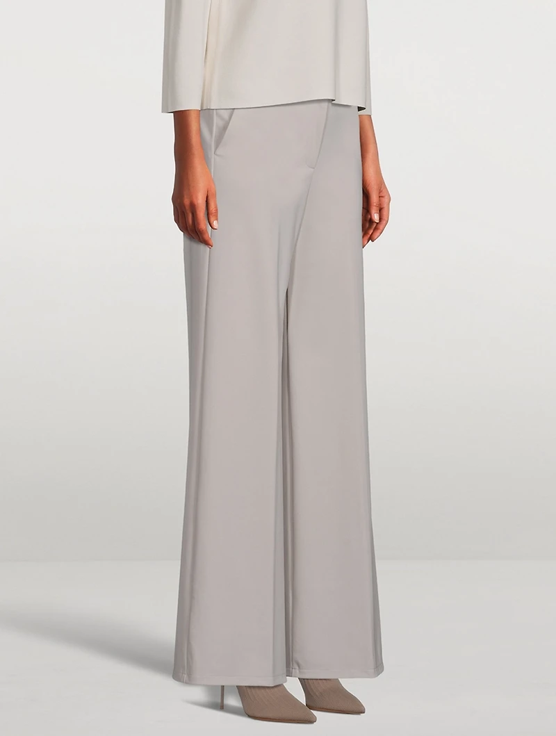 Terena Wide-Leg Precision Ponte Trousers