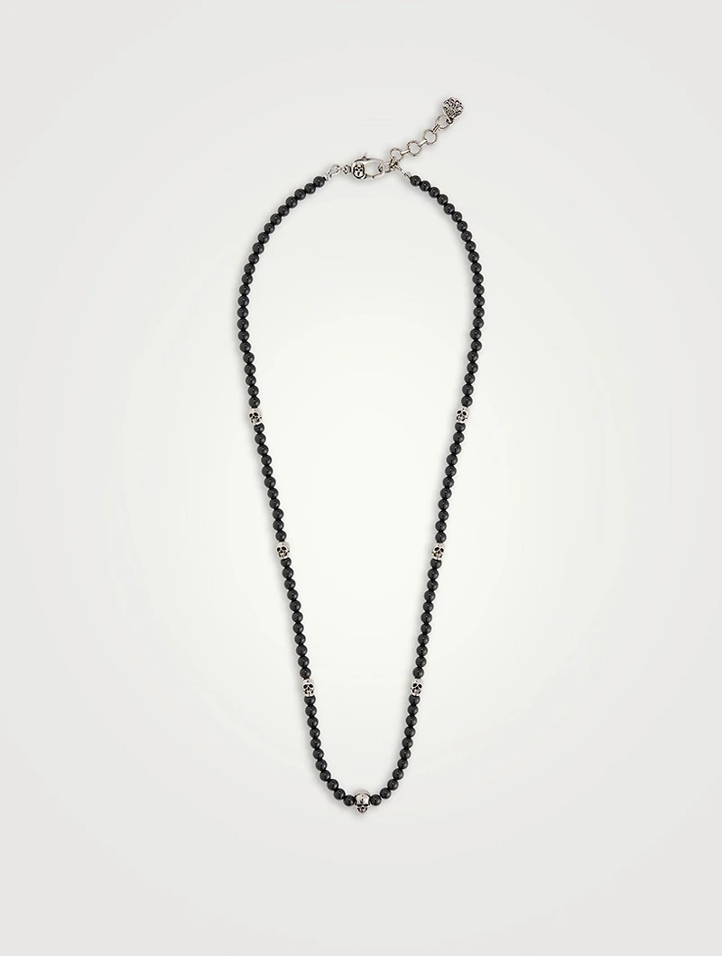 Skull Charm Beaded Necklace