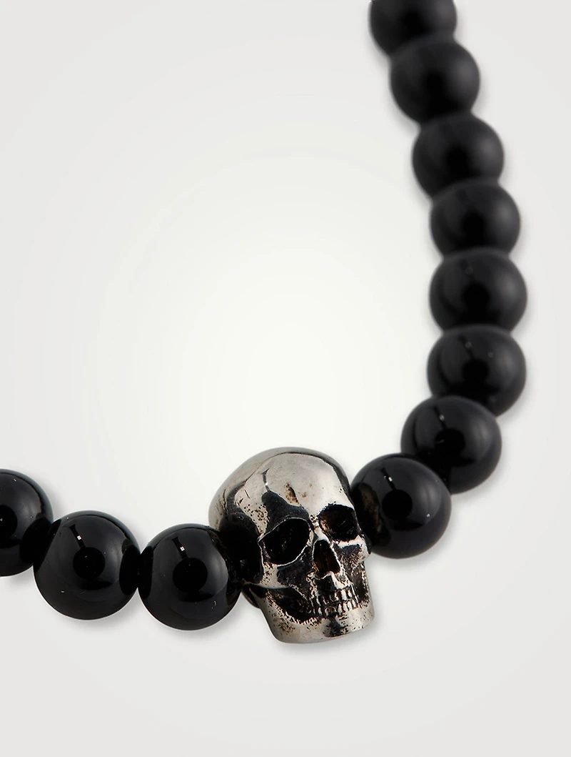 Skull Charm Beaded Necklace