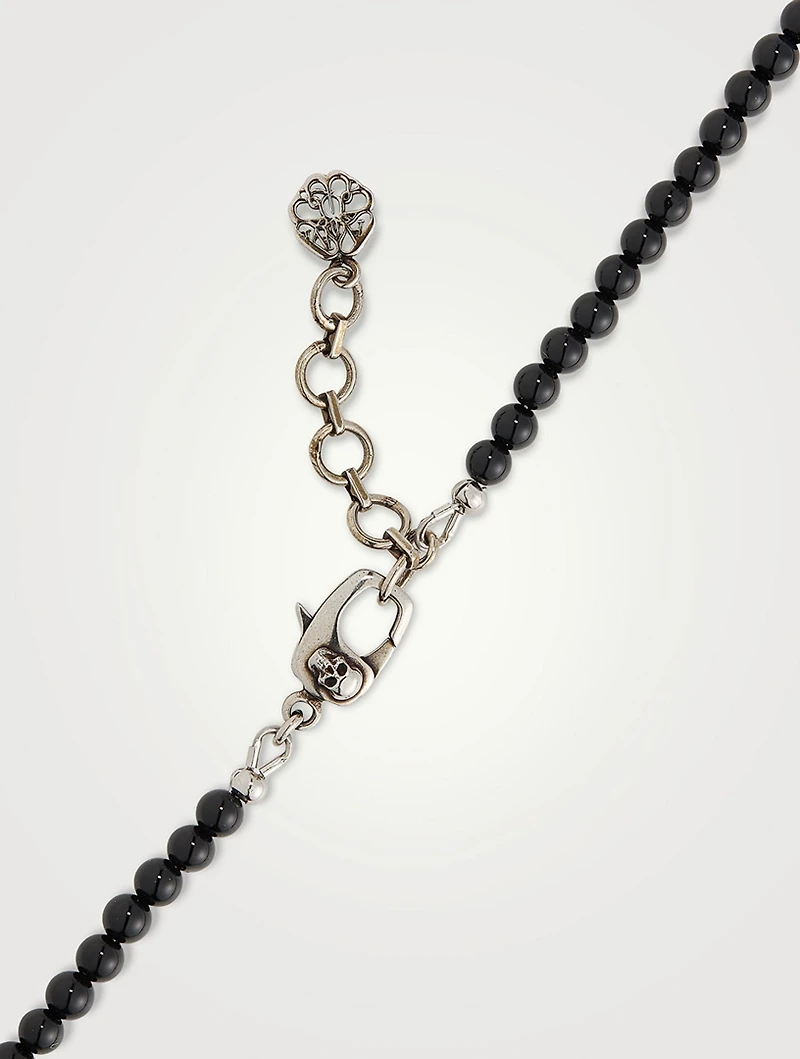 Skull Charm Beaded Necklace