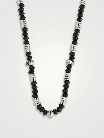 Multi Bead Skull Necklace
