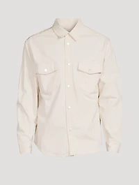 Cotton Denim Slim-Fit Shirt