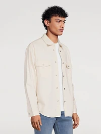 Cotton Denim Slim-Fit Shirt