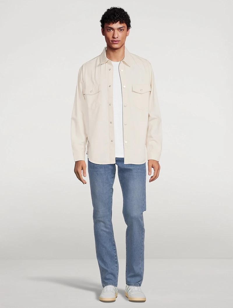 Cotton Denim Slim-Fit Shirt